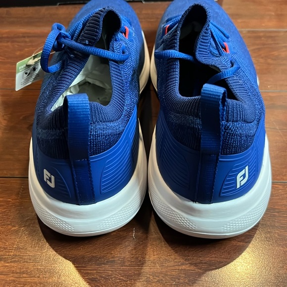 FootJoy Flex XP Golf Shoes Spikeless Mens 10 Blue 56268 Slip-On New With Box - Picture 5 of 16